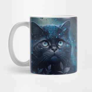 Black British Shorthair Wonderland Mug